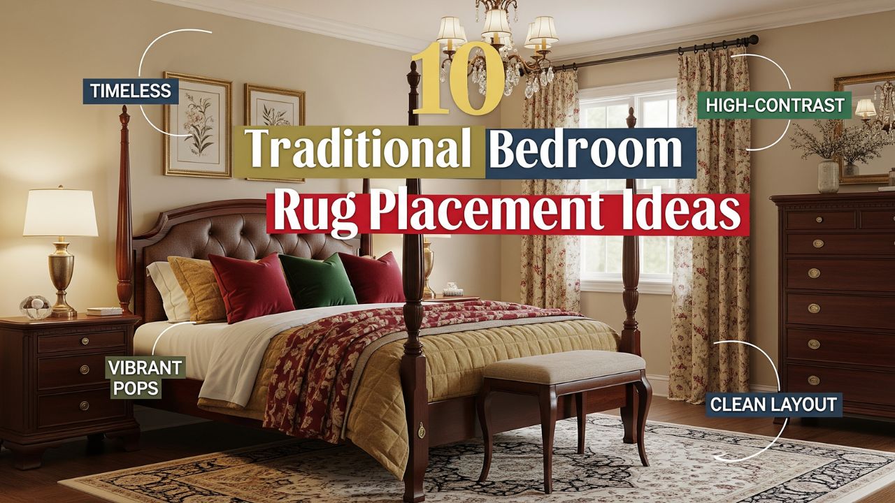 10 Traditional Bedroom Rug Placement Ideas That Never Go Out of Style