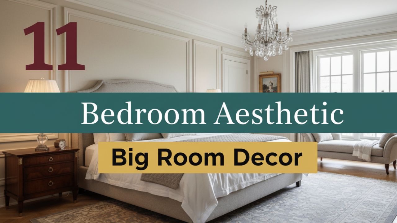11 Bedroom Aesthetic Big Room Decor for Timeless Classic Homes