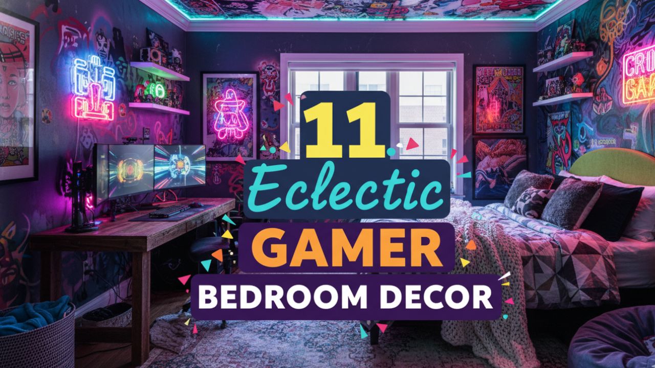 11 Eclectic Bedroom Aesthetic Gamer Decor for a Personalized Look