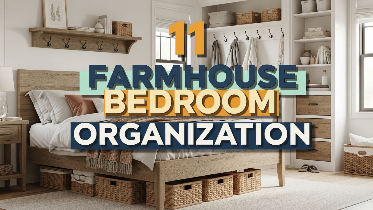 11 Farmhouse Bedroom Organization Ideas Small Rooms Can Use