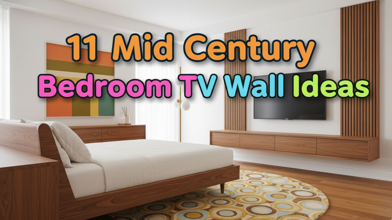 11 Mid Century Bedroom TV Wall Ideas for a Retro Modern Look