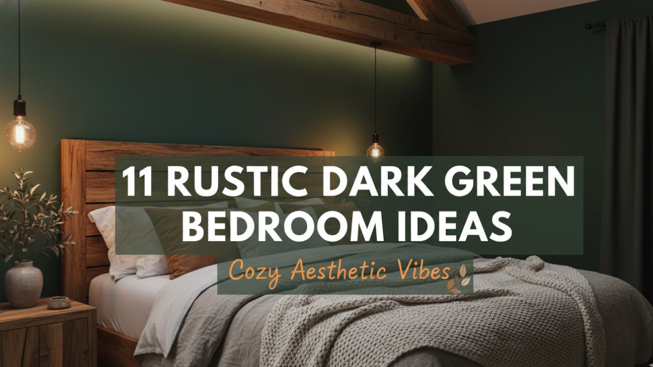 11 Rustic Dark Green Bedroom Aesthetic Ideas for a Cozy Retreat