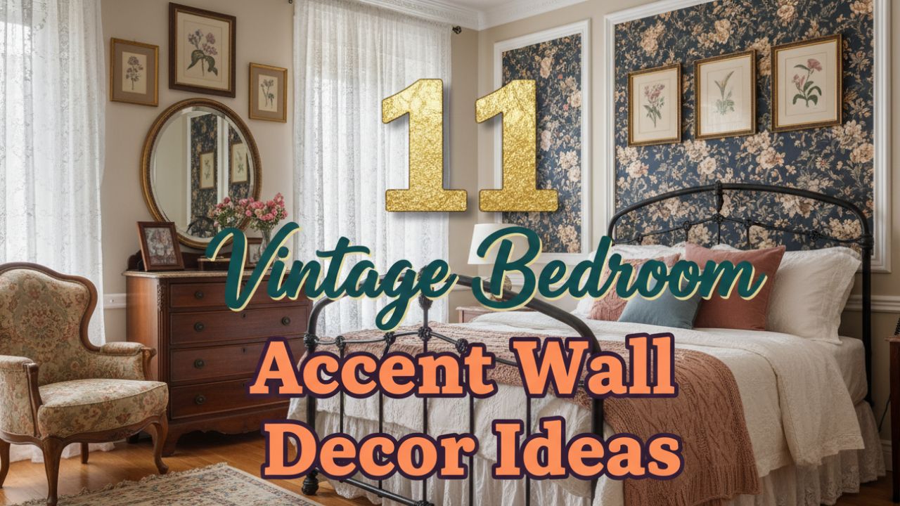 11 Vintage Bedroom Aesthetic Accent Wall Decor Ideas with Timeless Charm