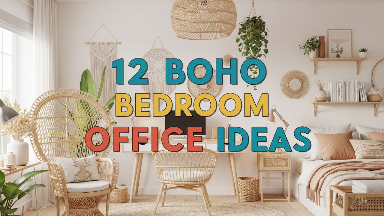 12 Boho Bedroom Office Ideas for a Relaxed Vibe