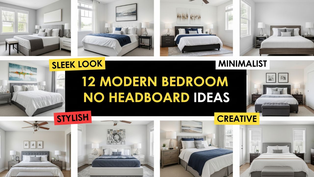 12 Modern Bedroom No Headboard Ideas for a Sleek Look