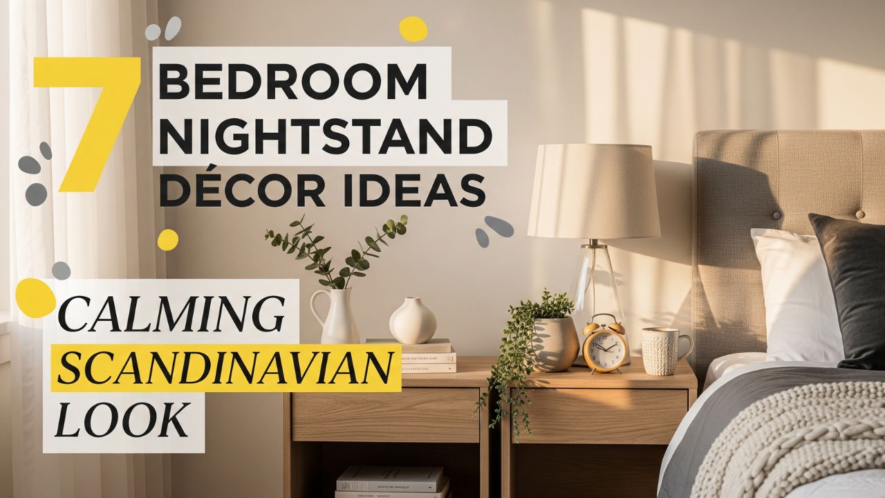 7 Bedroom Nightstand Décor Ideas for a Calming Scandinavian Look