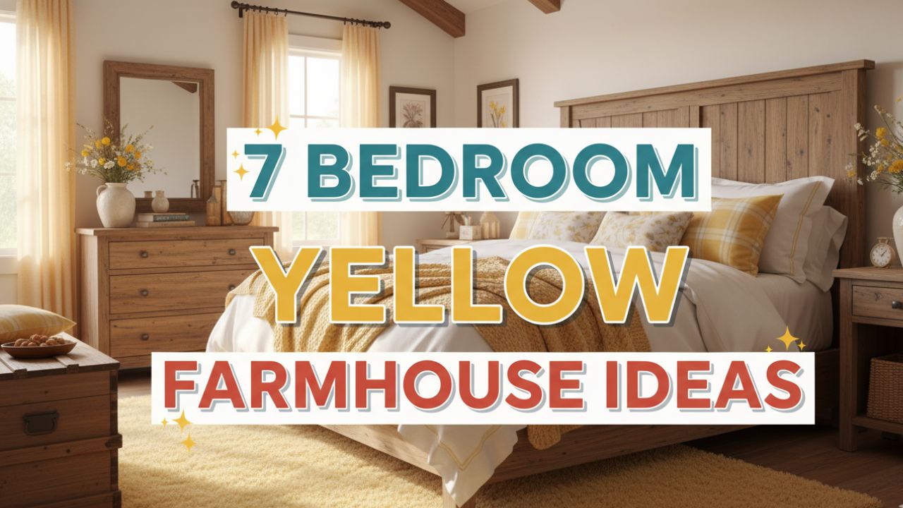7 Bedroom Yellow Farmhouse Ideas With Soft Rustic Charm