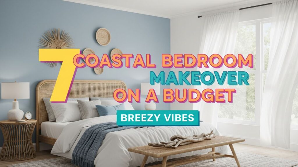 7 Coastal Bedroom Makeover on a Budget with Breezy Vibes