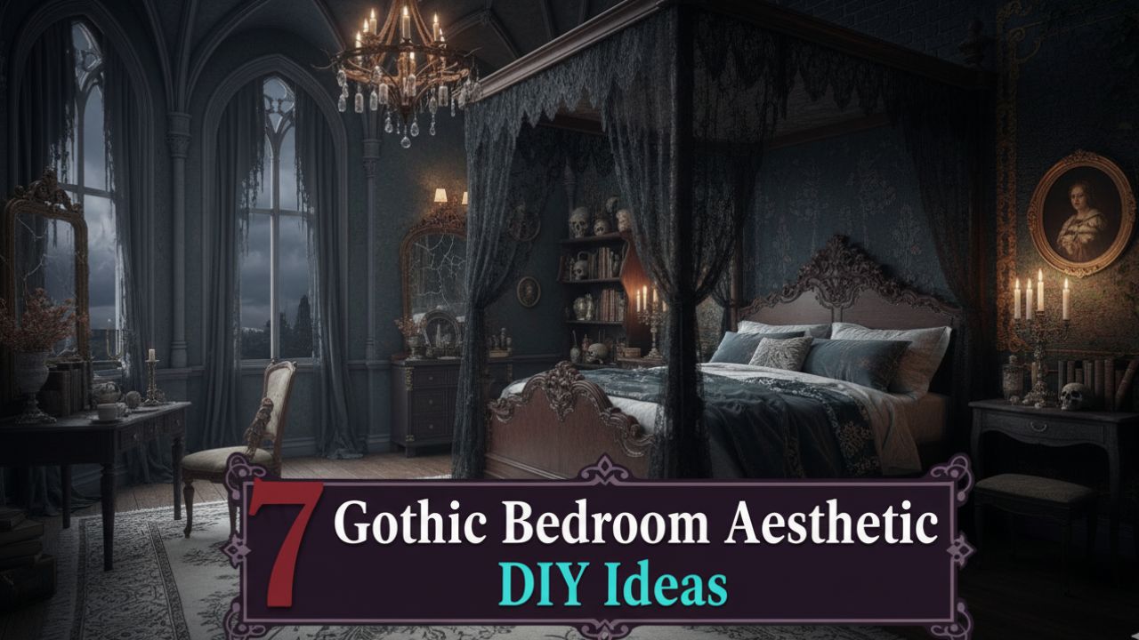 7 Gothic Bedroom Aesthetic DIY Ideas with Moody Details