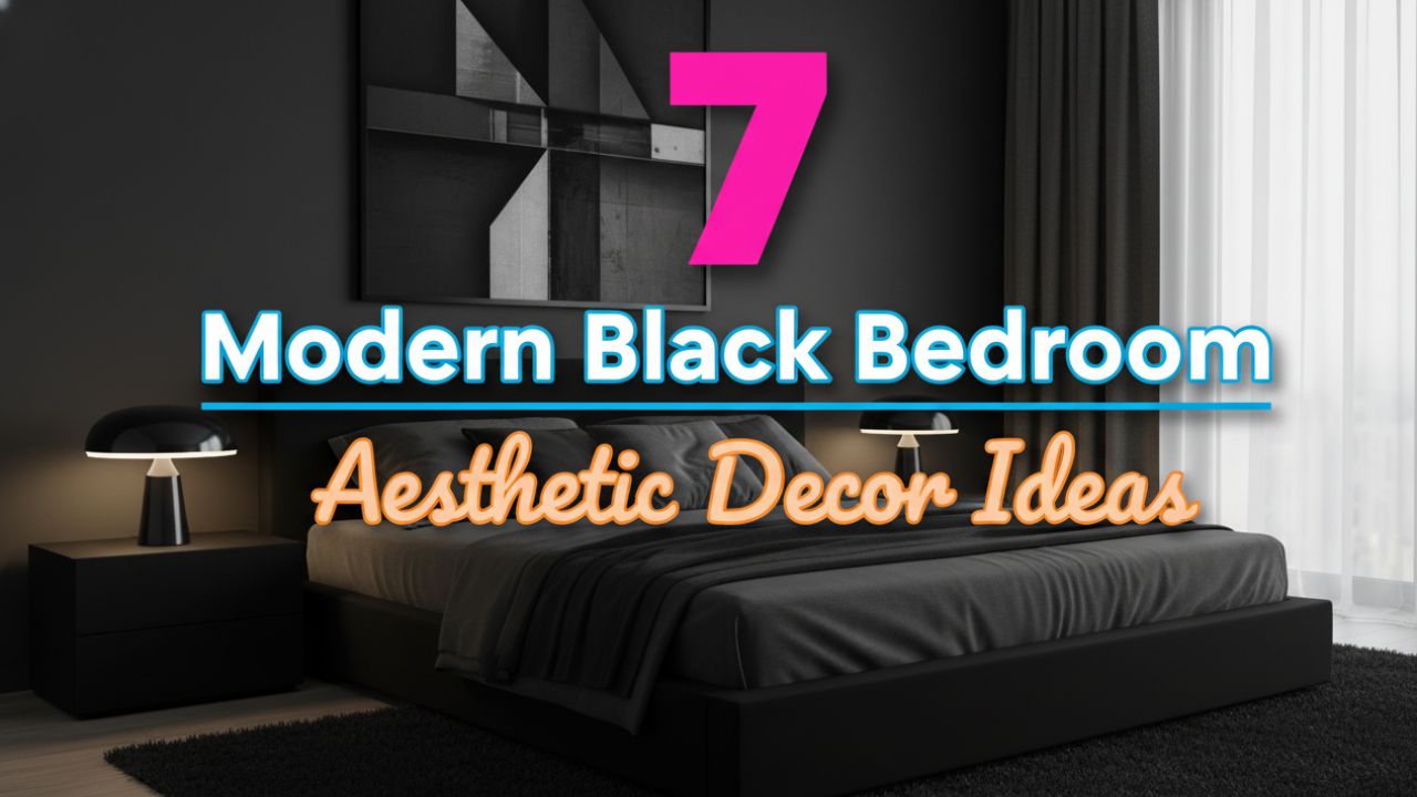 7 Modern Black Bedroom Aesthetic Decor Ideas for a Clean, Calm Space