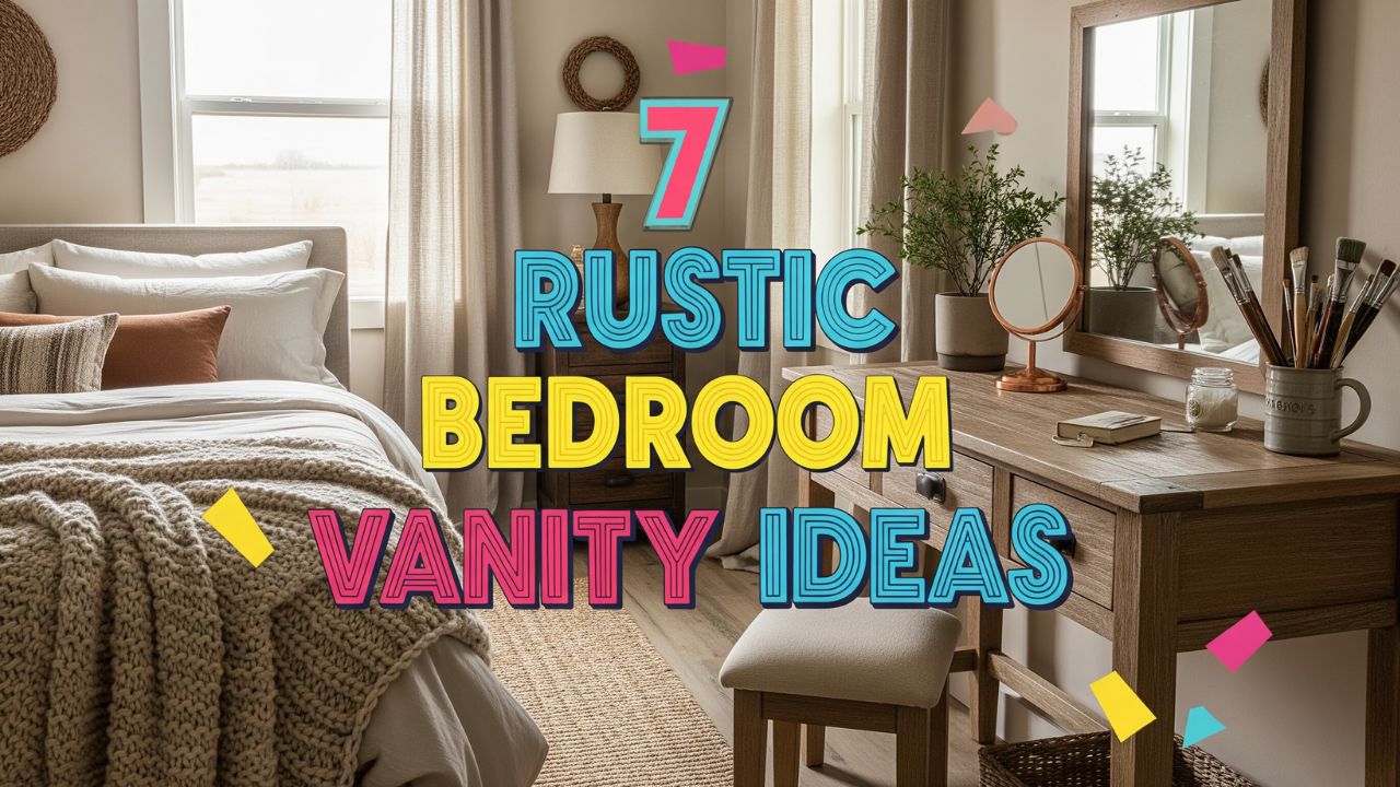 7 Rustic Bedroom Vanity Aesthetic Ideas with Wood and Warm Tones