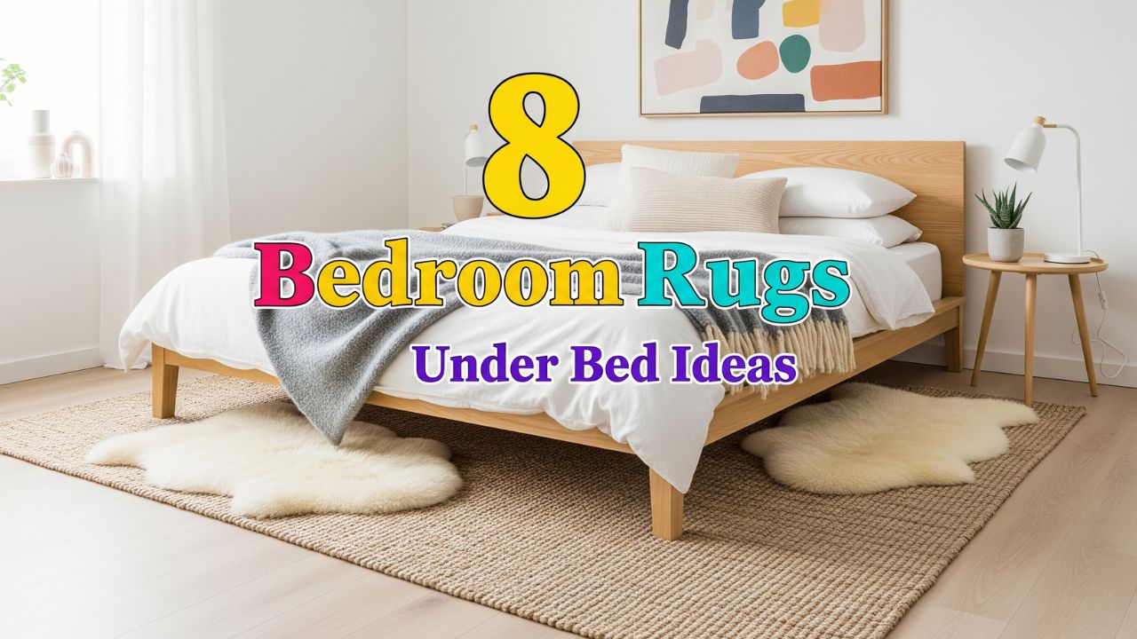 8 Bedroom Rugs Under Bed Ideas for a Soft Scandinavian Aesthetic