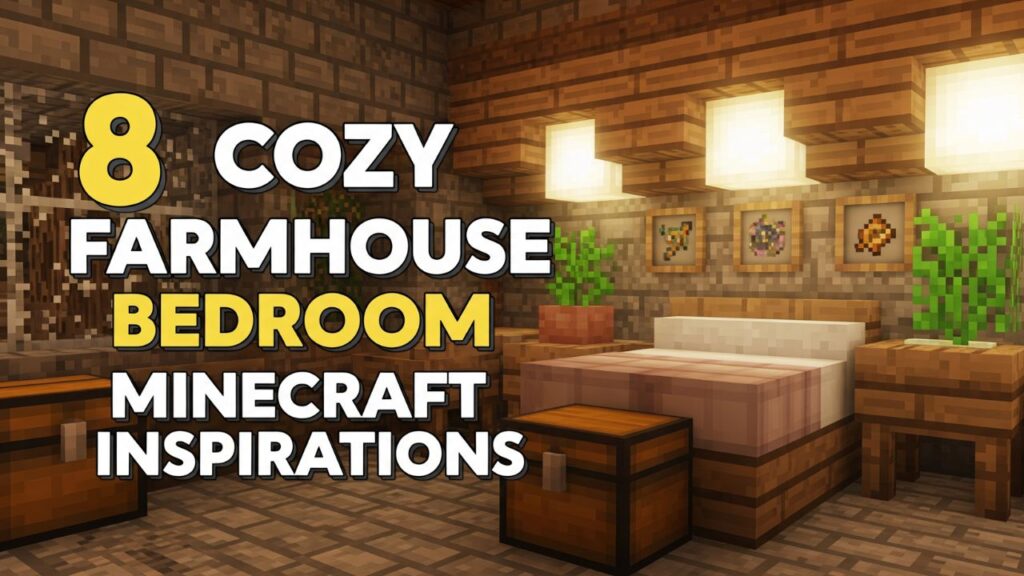 8 Cozy Farmhouse Bedroom Minecraft