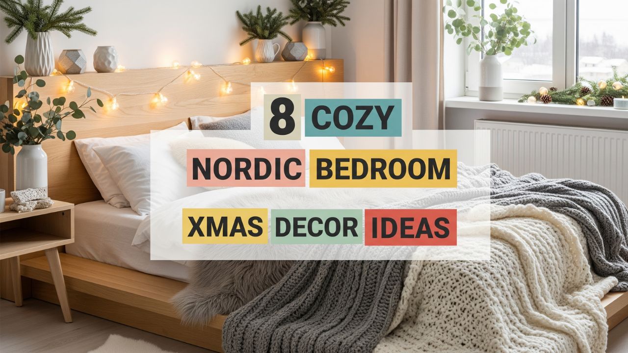 8 Cozy Nordic Bedroom Xmas Decor Ideas