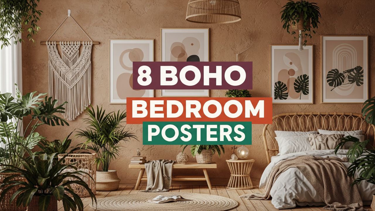 8 Earthy Boho Bedroom Posters That Instantly Transform Your Space