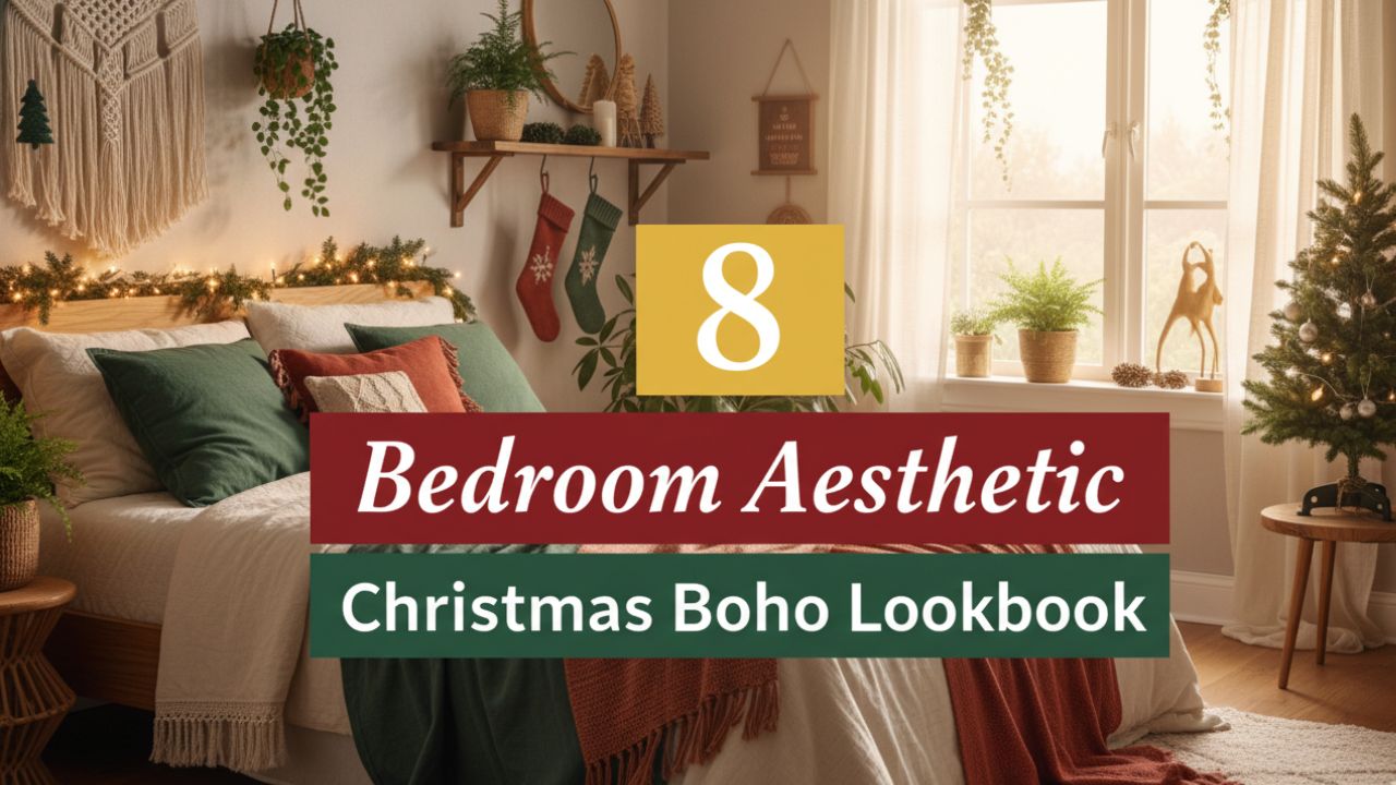 8 Natural Textures Bedroom Aesthetic Christmas Boho Lookbook
