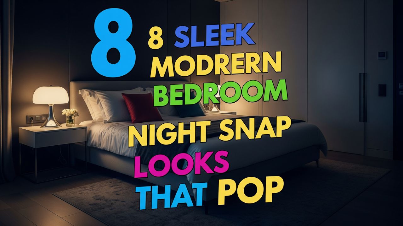 8 Sleek Modern Bedroom Night Snap Looks That Pop