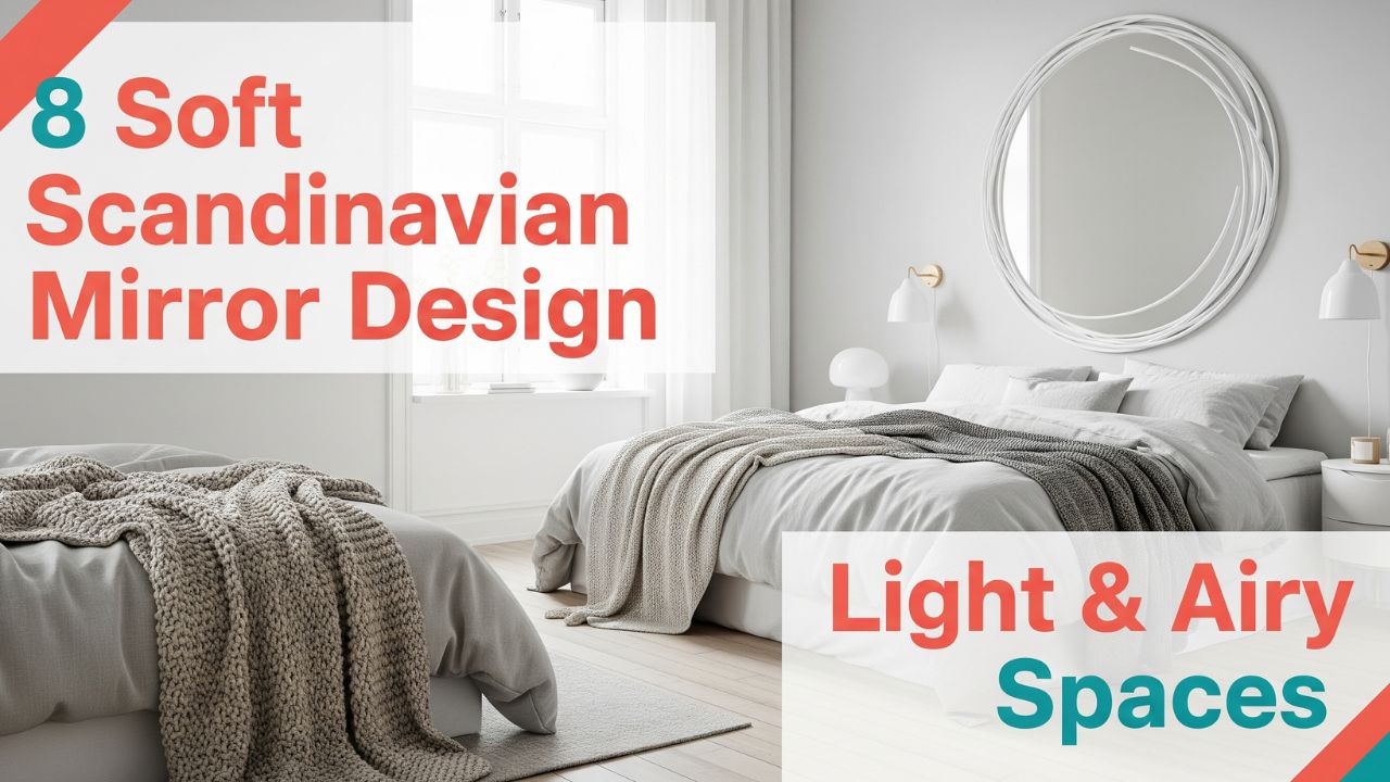 8 Soft Scandinavian Bedroom Mirror Design for Light and Airy Spaces