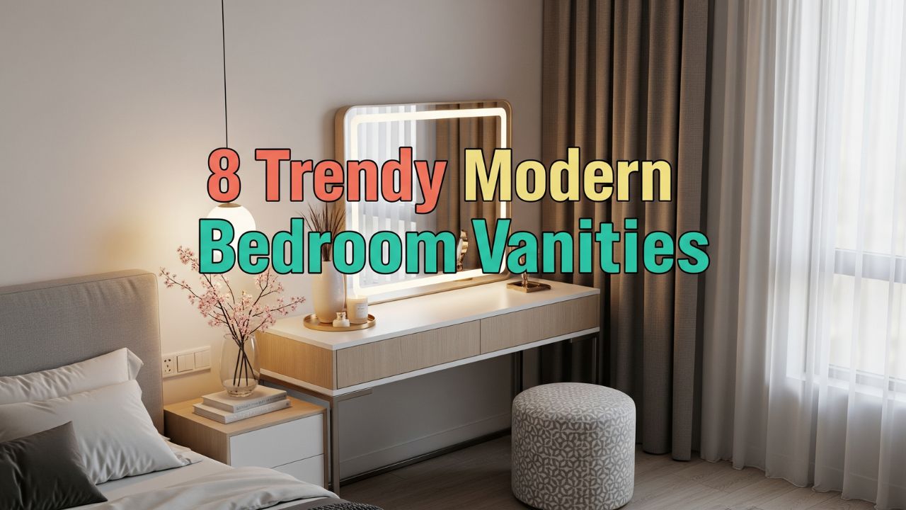 8 Trendy Modern Bedroom Vanities You’ll Actually Use