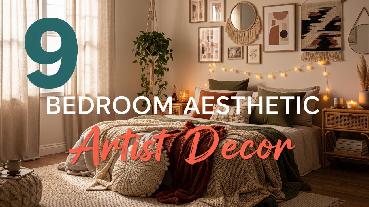 9 Bedroom Aesthetic Artist Decor Elements for a Warm Boho Creative Space