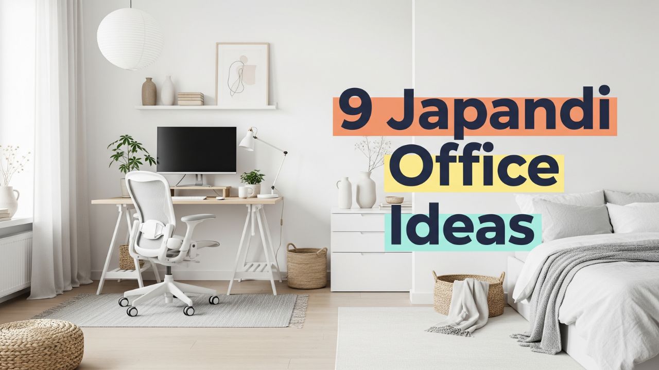 9 Japandi Bedroom Office Ideas for Calm Productivity