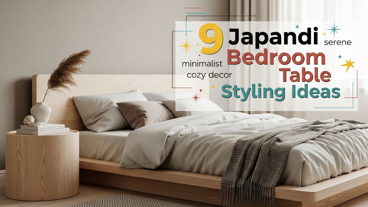 9 Japandi Bedroom Table Styling Ideas for Soft Balanced Interiors
