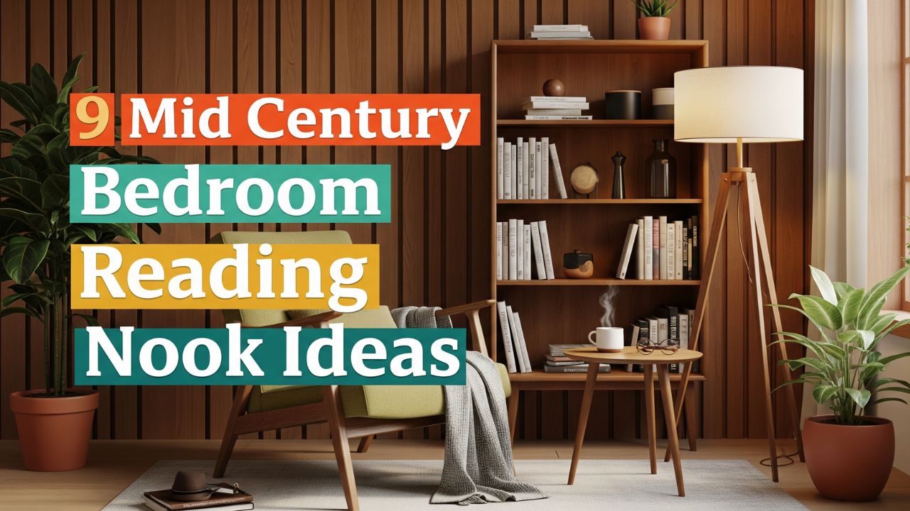 9 Mid Century Bedroom Reading Nook Ideas for a Retro Chill Corner