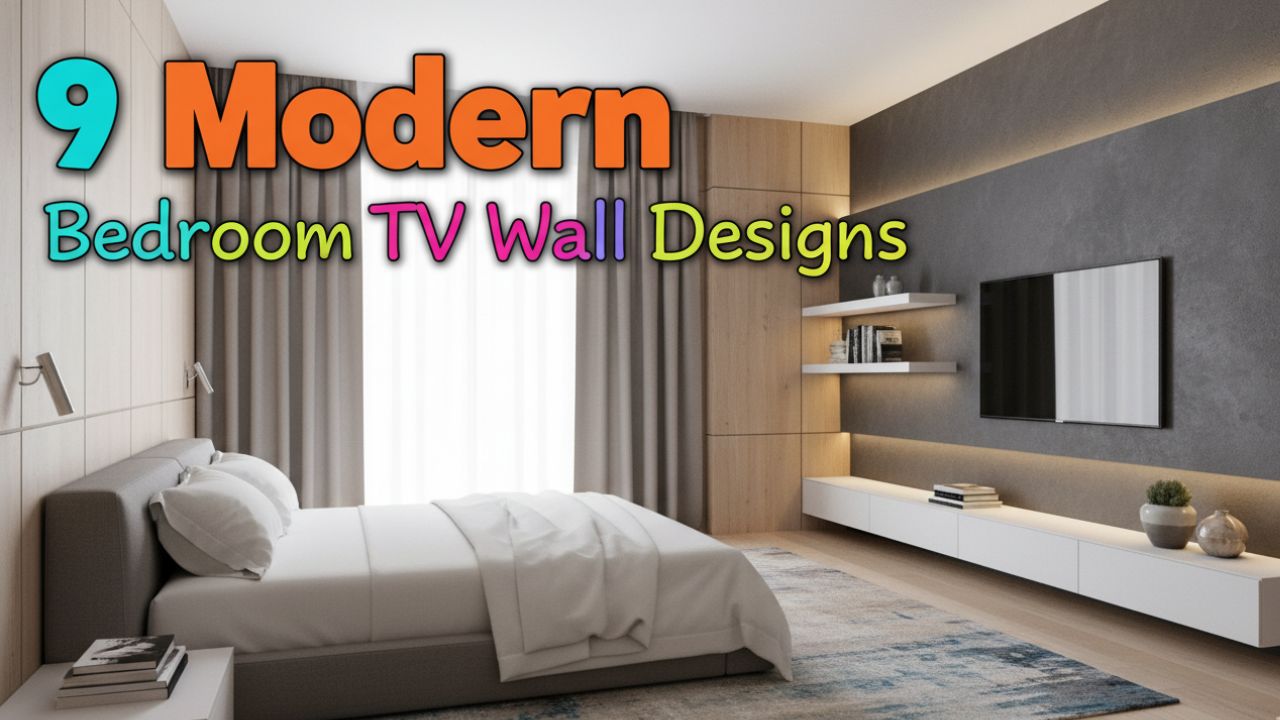 9 Modern Bedroom TV Wall Designs You’ll Want to Copy