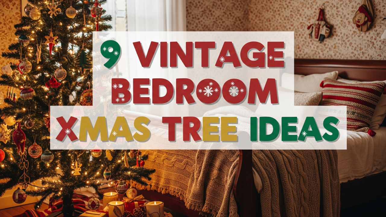 9 Vintage Bedroom Xmas Tree Ideas Inspired by Old Christmas Vibes