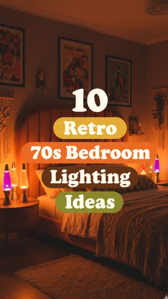 1. 10 Bedroom Aesthetic Lighting Decor with Retro 70s Style