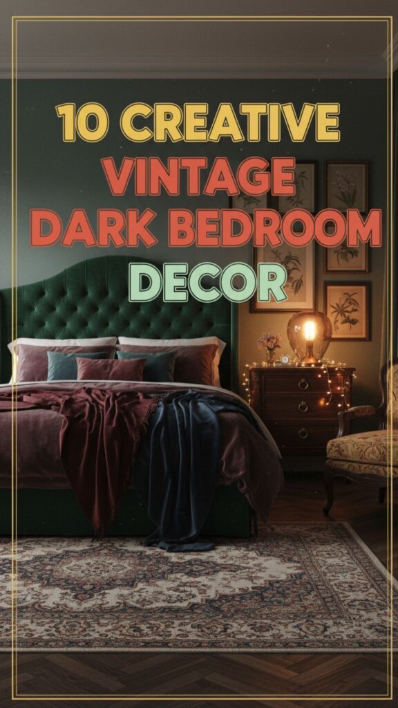 1. 10 Creative Vintage Dark Bedroom Decor Ideas for Every Style