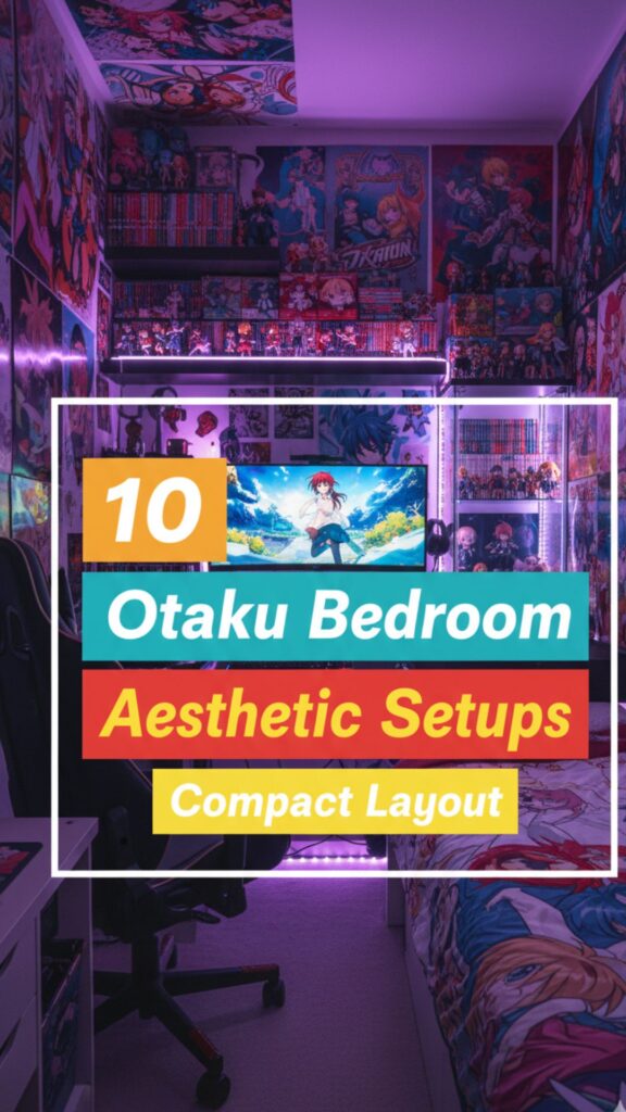 1. 10 Otaku Bedroom Aesthetic Setups for Small Rooms