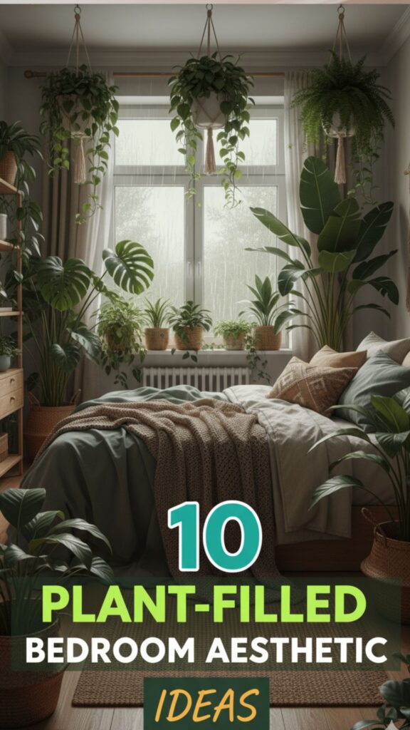 1. 10 Plant-Filled Bedroom Aesthetic Rain Ideas You’ll Love