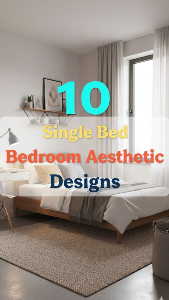 1. 10 Single Bed Bedroom Aesthetic Designs for Small Rooms