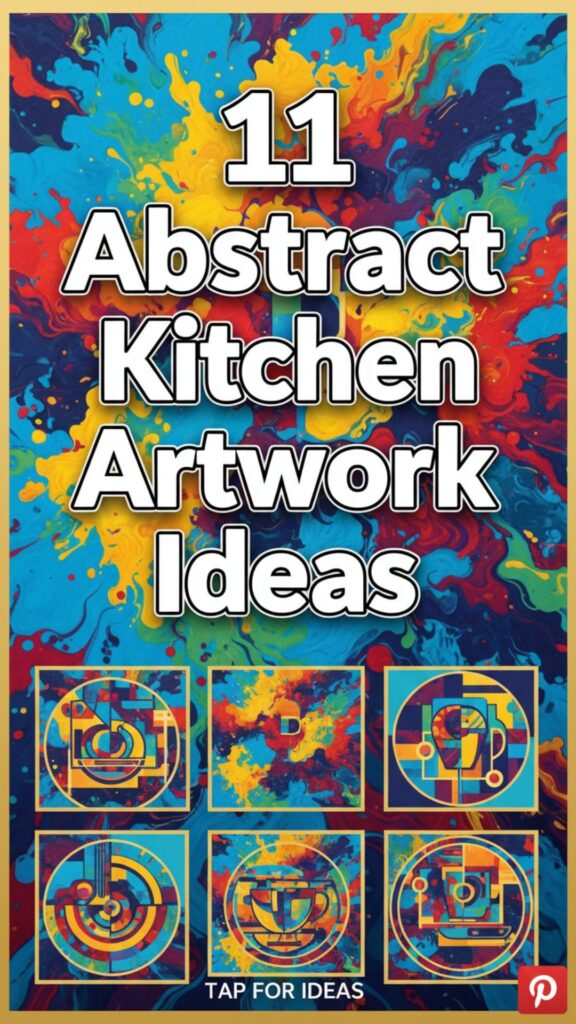 1. 11 Abstract Kitchen Artwork Ideas for a Modern Touch