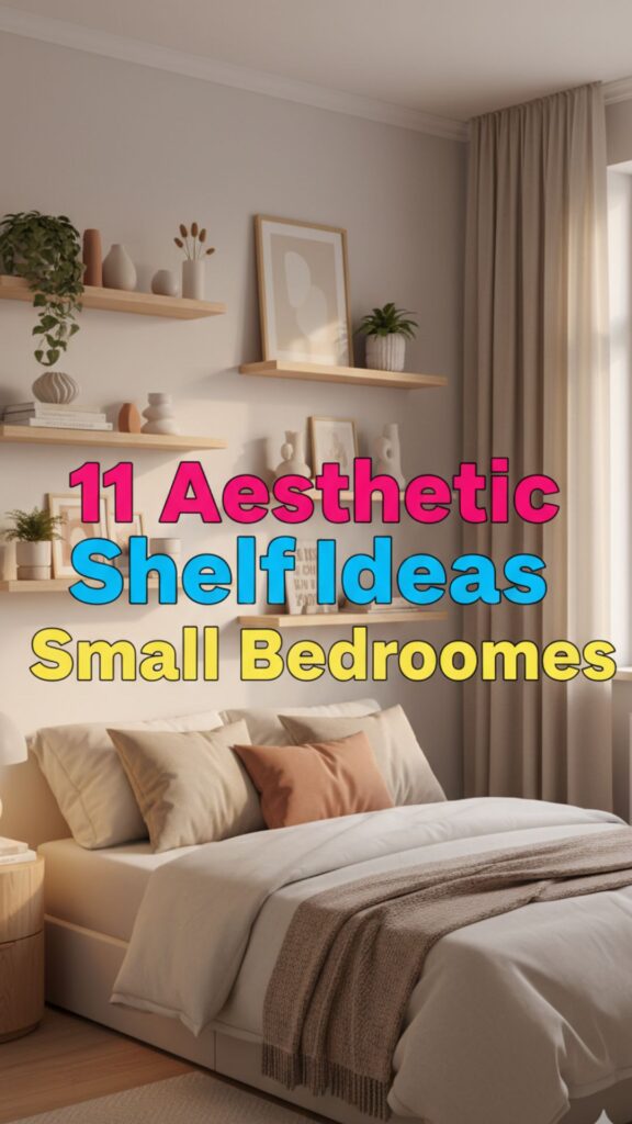 1. 11 Bedroom Aesthetic Shelf Ideas for Small Rooms & Apartments