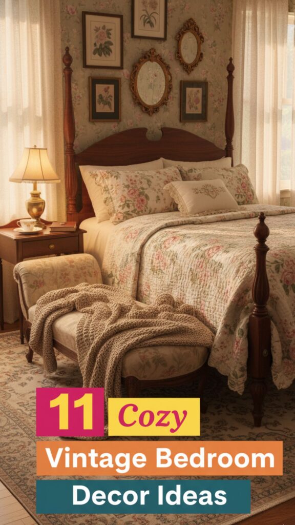 1. 11 Cozy Vintage Bedroom Decor Ideas for a Nostalgic, Relaxing Space