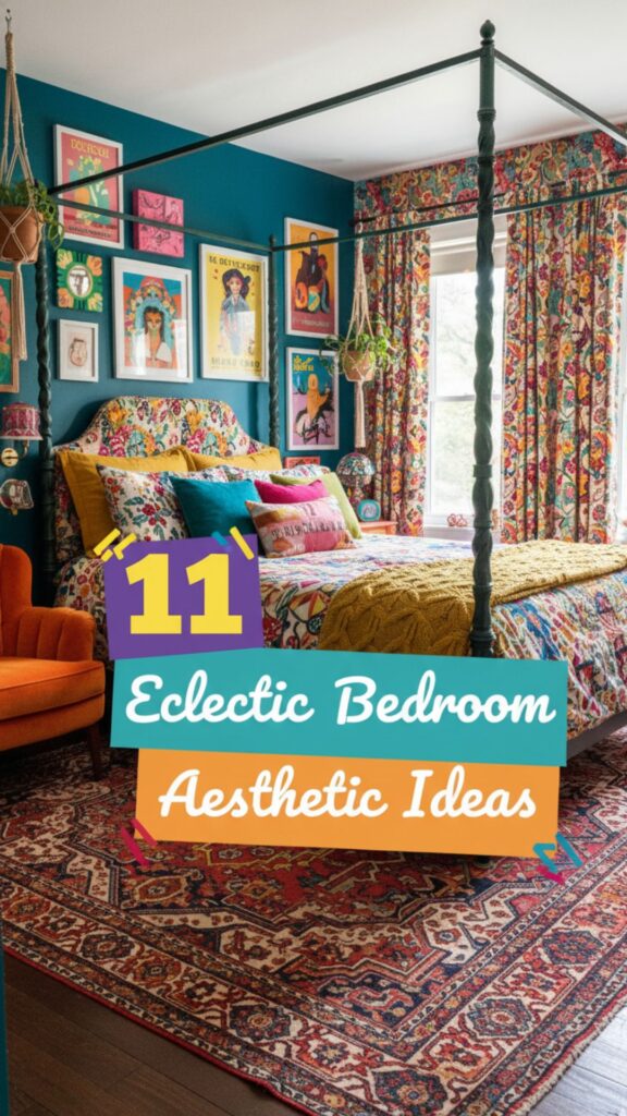 1. 11 Eclectic Bedroom Aesthetic Ideas for a Bold, Unique Style