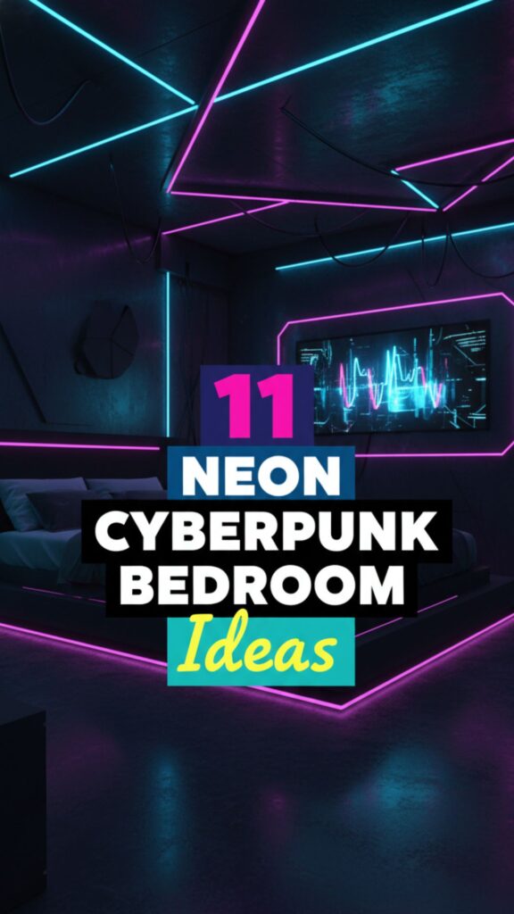 1. 11 Neon Cyberpunk Bedroom Ideas for a Futuristic Glow