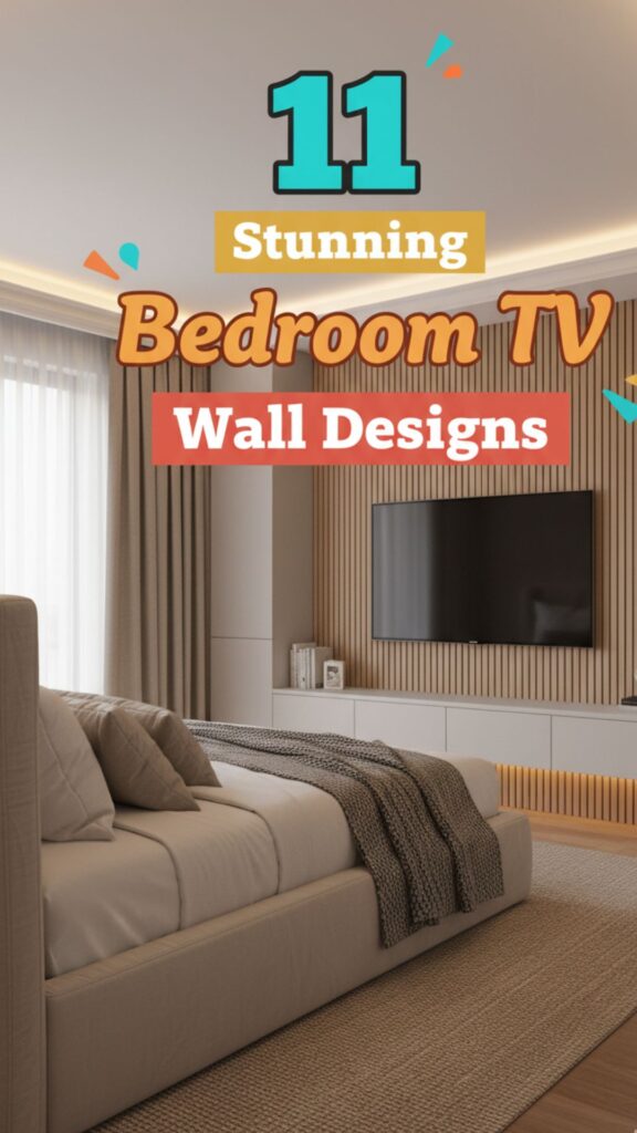 1. 11 Stunning Bedroom TV Wall Designs for a Cozy Yet Stylish Look