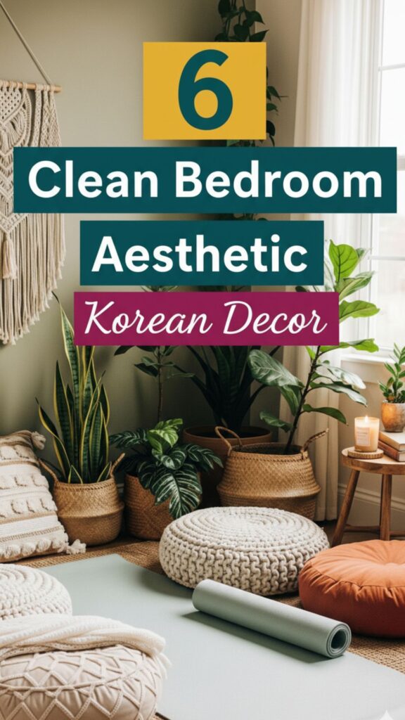 1. 6 Clean Bedroom Aesthetic Korean Decor You’ll Love