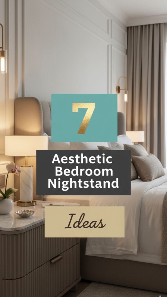 1. 7 Bedroom Aesthetic Nightstand Ideas That Look Expensive