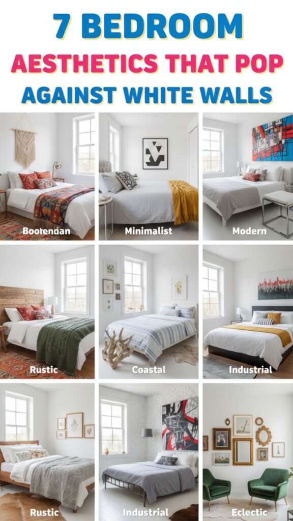 1. 7 Bedroom Aesthetics That Pop Against White Walls