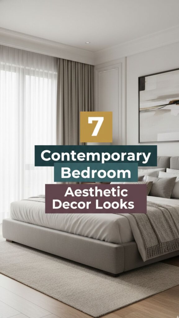 1. 7 Contemporary Bedroom Aesthetic House Decor Looks