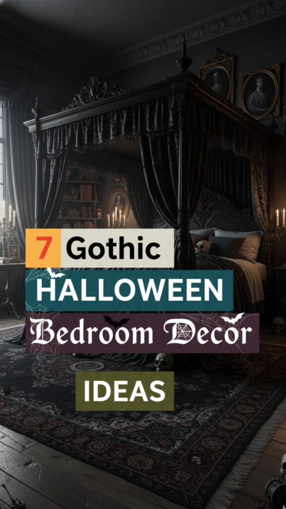 1. 7 Gothic Bedroom Aesthetic Halloween Decor Must-Haves