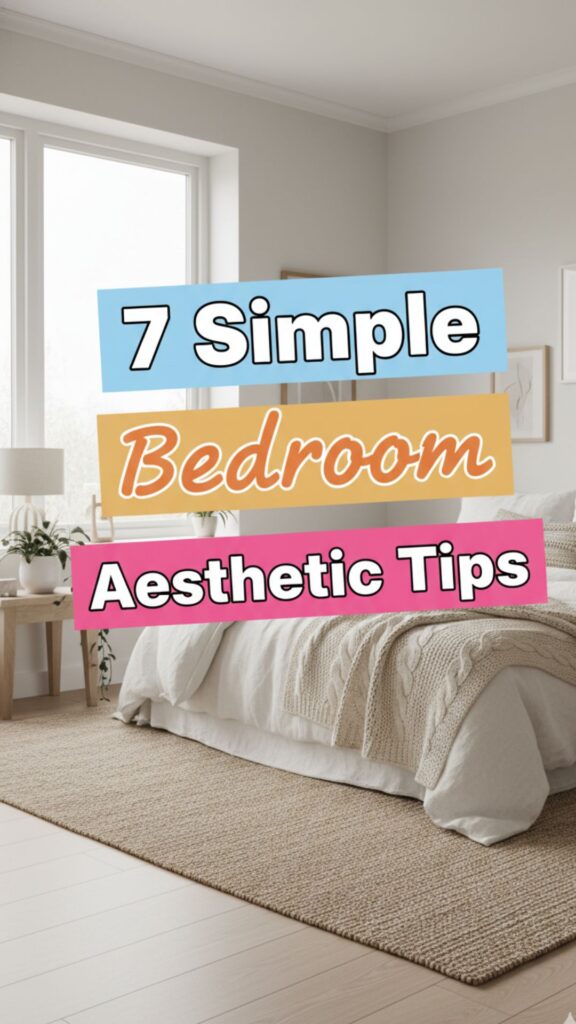 1. 7 Simple Bedroom Aesthetic Tips for a Calm, Clutter-Free Space