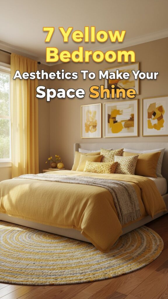 1. 7 Yellow Bedroom Aesthetics That Will Make Your Space Shine
