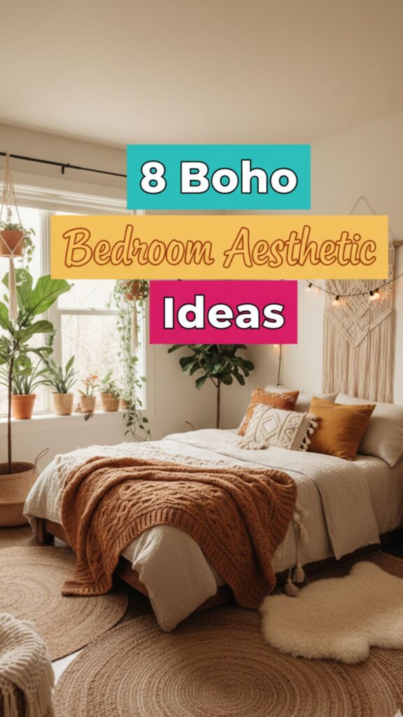 1. 8 Boho Bedroom Aesthetic Ideas for Small Rooms