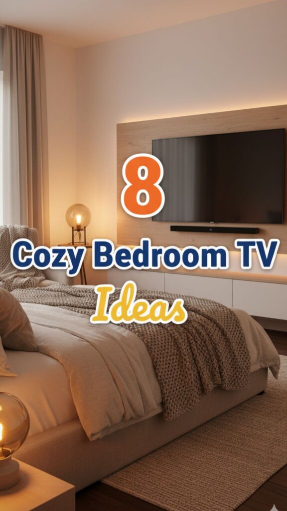 1. 8 Cozy Bedroom Aesthetic TV Ideas That Feel Warm and Inviting