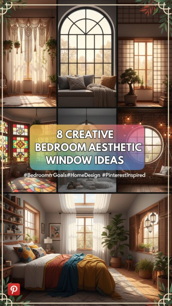 1. 8 Creative Bedroom Aesthetic Window Treatments for a Chic Space